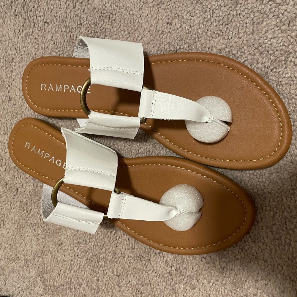 White rampage sandals size 9.5 NWT